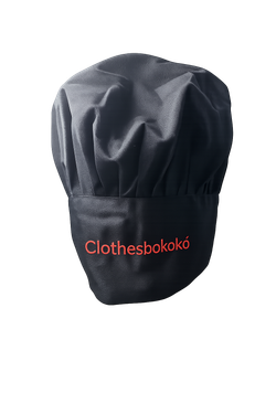 Gorro de Chef Negro Bordado Clothesbokokó