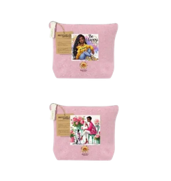 Neceser de algodón con cremallera estampado Bokokó (unidad)